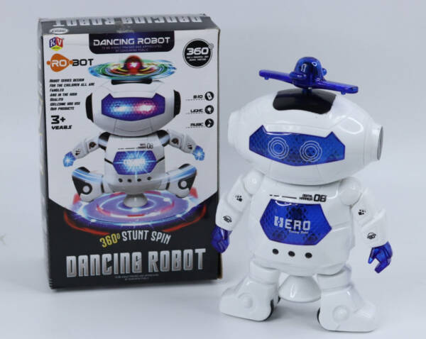Dancing Robot with 3D Lights and Music, Non Toxic Plastic – White, Science Fiction for kids above 3 years age – Boys and Girls - Image 4