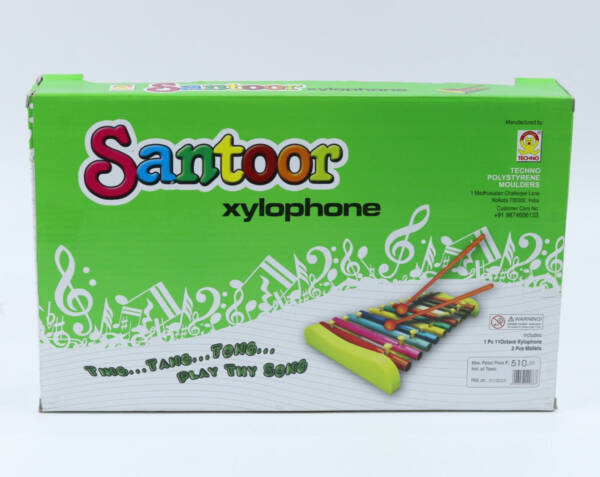 Santoor Xylophone Musical Toys for Kids with 11 Nodes 2 Mallets Musical Sound Instrument Toys for Kids Boys & Girls - Image 3