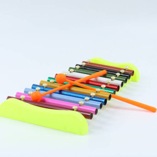 Santoor Xylophone Musical Toys for Kids with 11 Nodes 2 Mallets Musical Sound Instrument Toys for Kids Boys & Girls