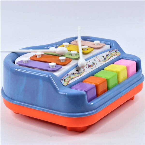 2 in 1 Piano Xylophone Toy with Colorful Keys for Toddlers and Kids Non-Battery Operated - Image 2