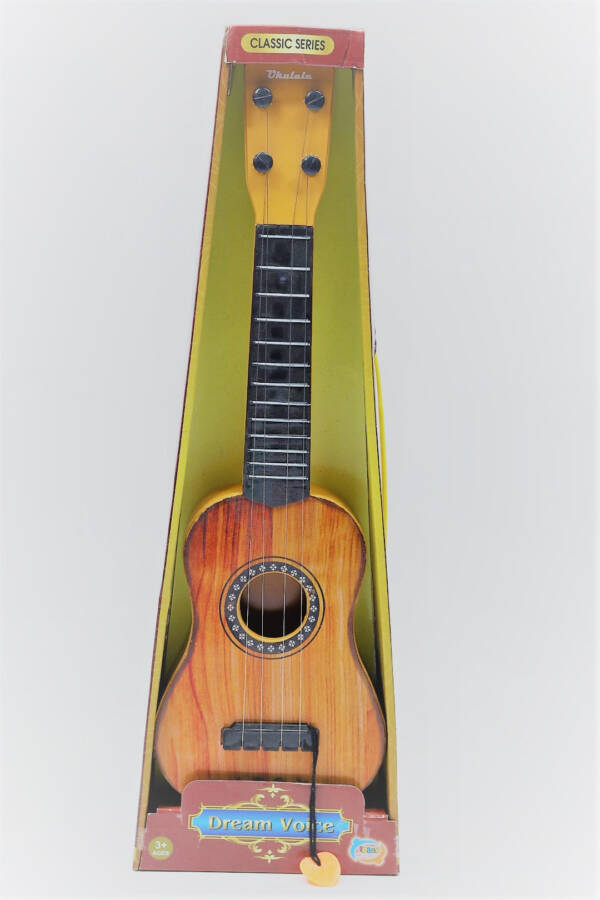 Dream Voice 4 String Acoustic Learning Guitar Toy for Kids, Musical Instrument Educational Guitar Toy for Beginner Kids (Multicolor) (Small) - Image 4