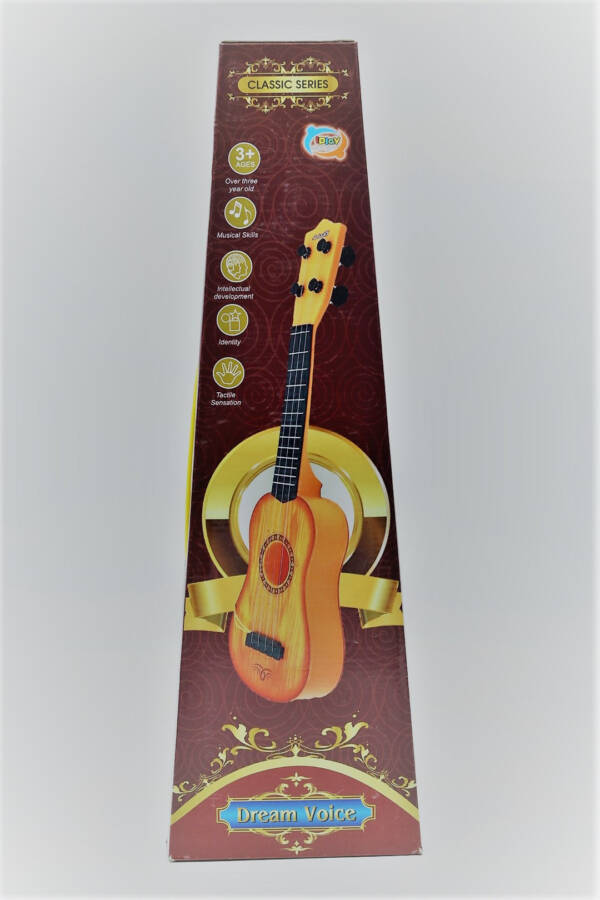 Dream Voice 4 String Acoustic Learning Guitar Toy for Kids, Musical Instrument Educational Guitar Toy for Beginner Kids (Multicolor) (Small) - Image 5
