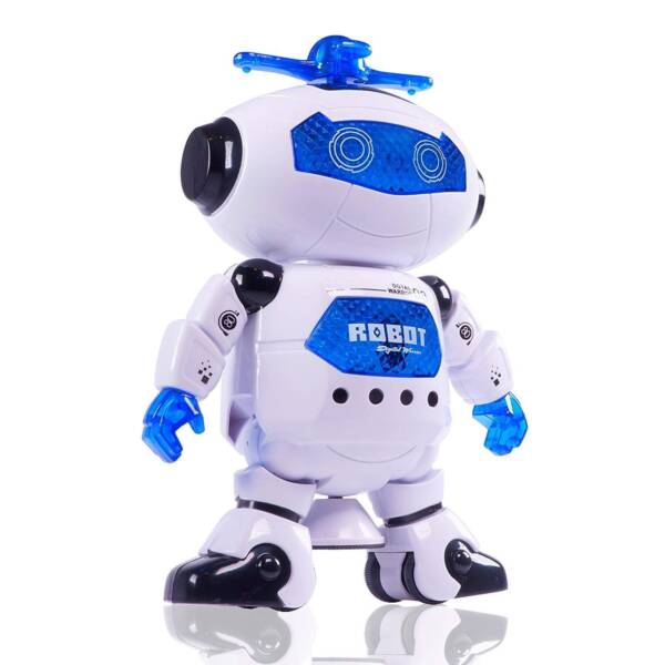 Dancing Robot with 3D Lights and Music, Non Toxic Plastic – White, Science Fiction for kids above 3 years age – Boys and Girls - Image 2