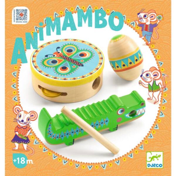 Djeco Animambo Set of 3 Percussion Instruments - Image 3