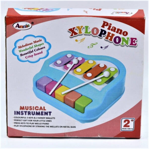 2 in 1 Piano Xylophone Toy with Colorful Keys for Toddlers and Kids Non-Battery Operated - Image 4