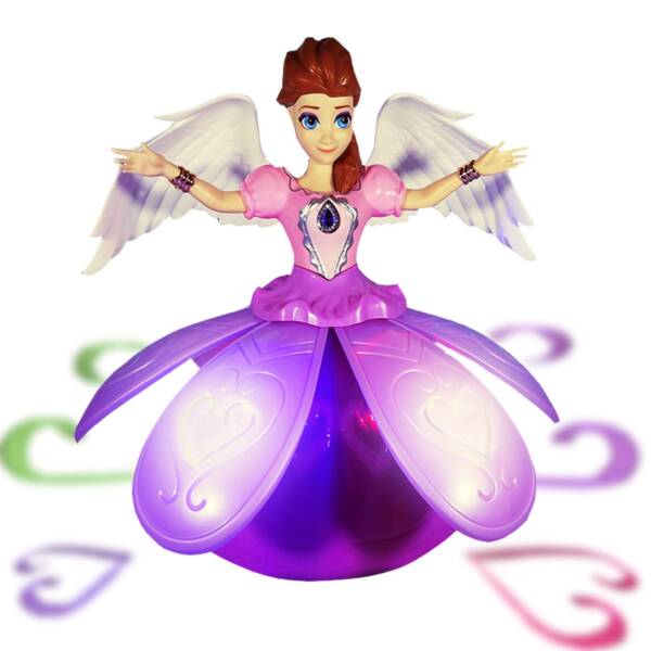 Angel Girl with Light and Music, Dancing Rotating Musical Fairy Princes Angel Doll Toy for Kids (Angel Girl) - Image 4