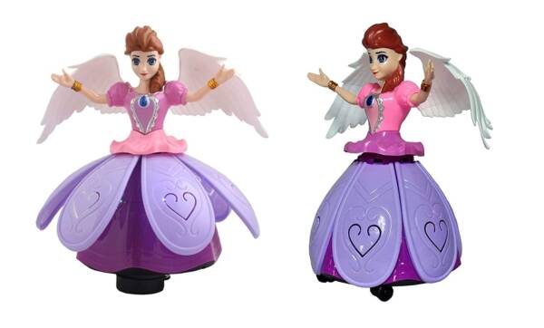 Angel Girl with Light and Music, Dancing Rotating Musical Fairy Princes Angel Doll Toy for Kids (Angel Girl) - Image 5